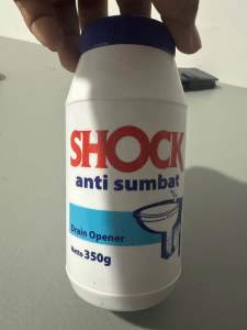 1 paket isi 3 || Anti Sumbat Shock 350gr drain opener