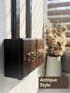 Toggle Wall Switch 1-4 Gang Solid Wood Frame EU French Wall Socket Flush / Surface Mounting Z6 Wallpad