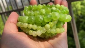 Đá Tự Nhiên Xanh Peridot Hạt Tròn Rời Miếng Đệm Cho DIY Vòng Tay Dây Chuyền Trang Sức Làm Phụ Kiện Handmade