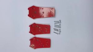 Universal Automatic Transmission Car Pedal Cover Brake Fuel Gas Foot Pad Set Kit Pedals Red Non-Slip Tools Aluminum Alloy