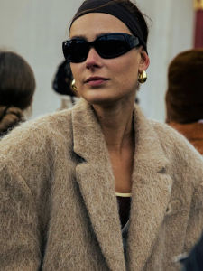 Wearring Elliptical French Circle Earrings Fashionable Simple Versatile Gold Plated Brass Daily Wear Womens Jewelry Accessories