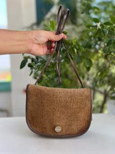 Túi 2hand đeo chéo mini da hươu.u thật cực đẹp nhà REDWWALL aut của Ý - T465