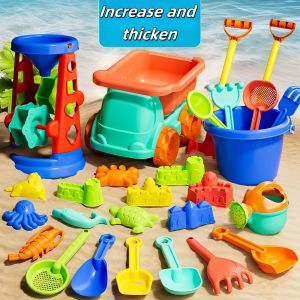 Childrens beach toy set for boys and girls to play with sand snow water outdoor gardening digging soil digging beach bucke