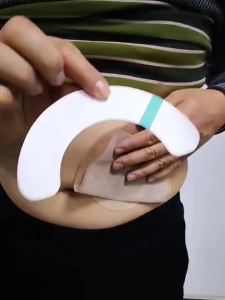 80/40/20Pcs Elastic Ostomy Barrier Strips Hydrocolloid Waterproof Leak Skin Adhesive Ostomy Barrier Tape For Colostomy Bag