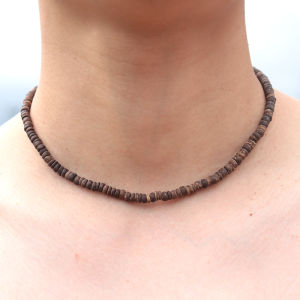 Dây Chuyền Choker Làm Thủ Công Từ Vỏ Dừa Tự Nhiên Dành Cho Nam Dài 18 Inch Phong Cách Hip Hop Rock Phụ Kiện Thời Trang Dành Cho Anh Ấy