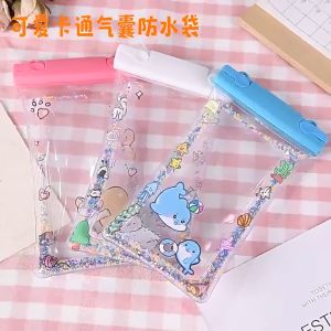 ซองกันน้ำมือถือ มีสายคล้องคอ กันน้ำ 100% หน้าจอสัมผัสได้ง่าย มีสายคล้องยาว ประดับเพชรวิบวับ ถุงลมนิรภัยกันน้ำ กันกระแทก เทศกาลสงกรานต์