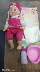 Baby Alive Lovely Doll Set: Diaper Potty and Feeding Bottle Toy for Kids