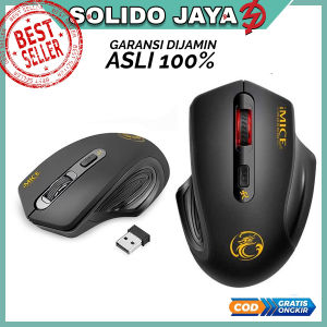 Mouse Gaming 2000 DPI mos Tanpa Kabel Wireless Silent Bluetooth Ergonomic Dengan Sensor Akurat For Komputer PC and Laptop Original