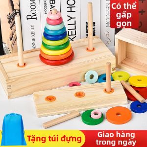 MUMAMA | Đồ Chơi Ghép Tháp Gỗ Cho Trẻ Rèn Kỹ Năng Nhận Thức