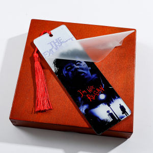 1PC horror movie inspired bookmark with tassels a unique reading gift and stationery for family and friends.