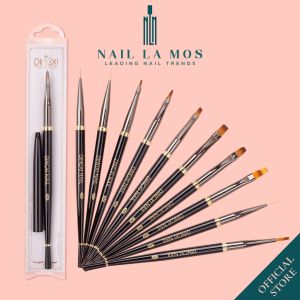 Cọ vẽ móng DINGXI chính hãng cao cấp - Cọ nail Nhật loại tốt cọ nét cọ bản cọ đắp gel cọ ombre chuyên dụng (lẻ chiếc)