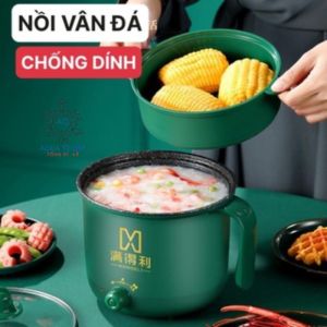 [HỎA TỐC] Ca Nấu Mì Nấu Cơm Đa Năng Có Tay Cầm 18L - Nồi Lẩu Điện Mini Kèm Giá Hấp (SHANBAN)
