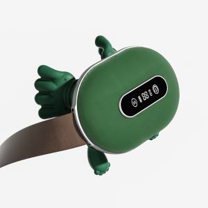 Brushless motor liquid display biomimetic massage neck massager with 3 levels of strength and 2 levels of hot compress