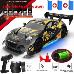Xe Điều Khiển Từ Xa 4WD Mô Hình Xe Đua Mini Tốc Độ Cao Tỷ Lệ 1:24 Với Điều Khiển 2.4G Sẵn Sàng Chạy Quà Tặng Đồ Chơi Cho Bé Trai