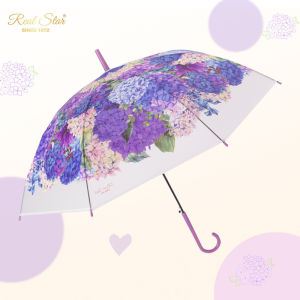 MOLORE | Arch Vintage Transparent Butterfly Printed Mushroom-Shaped Umbrella
