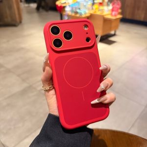 AO.HU | Real Liquid Silicone Magnetic Phone Case Red