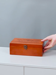 JIVARA ลังไม้ กล่องไม้ จากไม้ธรรมชาติ เก็บของ ฝาทึบ ไม้ธรรมชาติกรณีการจัดเก็บบ้าน มีหลายขนาด