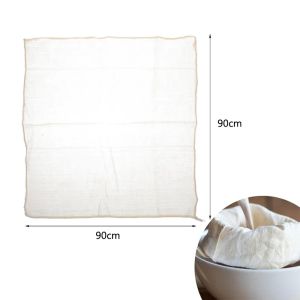1-5pcs Large White Cotton Gauze Cheesecloth Fabric Reusable Muslin Cloth for Straining Cooking Tofu Cheesemaking Baking