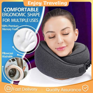 Portable Travel Pillow Ergonomic U-shaped Neck Pillow Memory Foam Comfortable Breathable Travel Pillow