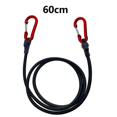 Heavy Duty Bungee Cord Elastic Tie Strap String Carabiner Hooks Kayak Cycling Luggage Packing Ropes Camping Accessories