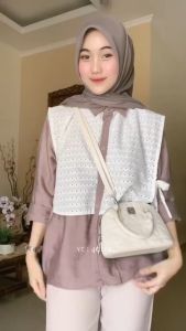COZYBISS - BLOUSE BRUKAT HELEN KEMEJA RENDA TALI SAMPING / BLOUSE BRUKAT TALI SAMPING