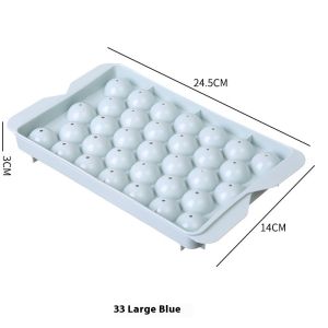 ถาดน้ำแข็งก้อนกลม PaulWeekend พร้อมฝาปิดสำหรับใช้ในบ้านแช่แข็งได้ถอดง่ายและรวดเร็ว