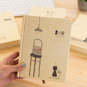 สมุดบันทึกวันต่อเนื่องด้วยลายมือวาดภาพด้วยมือแบบเรียบง่ายและสดชื่น สไตล์การ์ตูน สมุดบันทึกวัน เรียบง่าย ขนาด A5