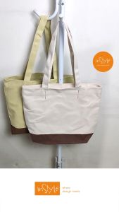 Tas Tote Bahu Kanvas Wanita Korean Style Bag (T4-014)