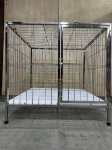 3 x 3 x 3 ft 1 DOOR STAINLESS 304 DOG CAGE.. HEAVY DUTY