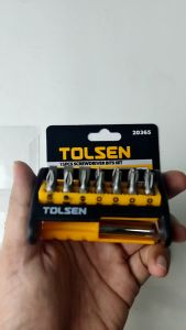 Bộ nối vít Tolsen 20365 với 15 chi tiết chất liệu thép Crv cứng từ tính mạnh