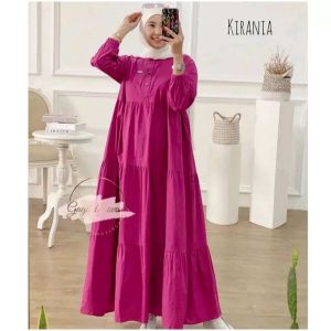 FASHION WANITA KEKINIAN GAMIS KIRANIA DASTER KEKINIAN