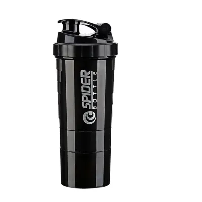 3 lớp Shaker protein Chai Bột lắc cốc nước chai nhựa trộn cup cơ thể xây dựng tập thể dục chai