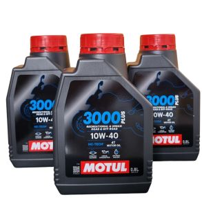 โฉมใหม่ !!น้ำมันเครื่อง MOTUL 3000 PLUS 10W-40 ขนาด 0.8 L. สำหรับรถ 4 จังหวะมีเกียร์