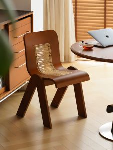 XIANGNANSONG | Retro Woven Dining Chair
