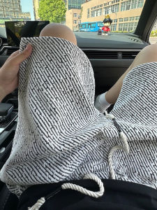 Preppy Style Mens Knitted Shorts Summer Trendy Lazy Zebra Stripe American Sports Five-Quarter Length Breathable Lightweight