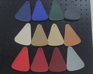 4B GREEN MICROFIBER NAPPA LEATHER FOR CAR FRAMES DOOR TRIM STEERING WHEEL COVER