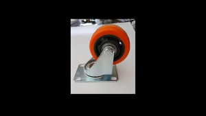 Roda PU Troly Troli Hidup 3 inch  Caster kastor Double bearing 3"