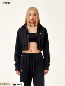 SMFK | Sporty Short Body Hoodie Jacket