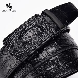 JIFANPAUL | Automatic Buckle Genuine Leather Belt For Men New 2026