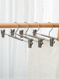 No-Trace Metal Clothes Hanger with Clip Anti-Slip Uniform Underwear Hanger for Home Use Multi-Functional JK Uniform Skirt Hanger