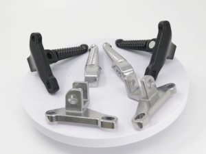 Universal Rear Footrest Bracket Set Anti-Slip Wear-Resistant Alloy Pedal Durable Construction