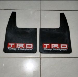 Karpet lumpur RODA TRD RACING depan belakang mobil mini bus universal 1 set 2 lembar