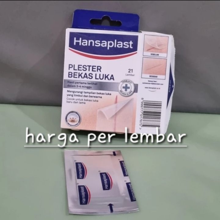 Hansaplast Plester Bekas Luka Lembar Ukuran Mm X Mm Lazada