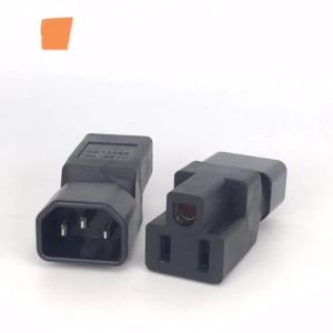 IEC 320 C14 To Nema 5-15R AC Adaptor C14 To USA 3Pole Power Adapter Converter