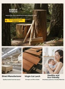SAMEDREAM | Slim Wooden Shoe Cabinet Storage