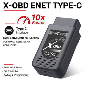 DoIP Diagnostic Adapter ENET OBD2 USB-C Cable for BMW Mercedes Audi JLR Volvo VIDA XENTRY ODIS J2534 Type C Car Coding Tool