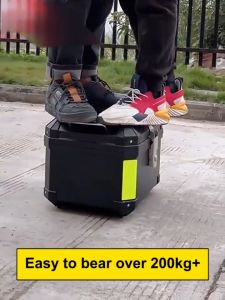 MORTAR Top Box for Motorcycle 45 Liters Large-capacity Tail Box Hard Plastic Helmet Box Wtih Backrest Motorcycle Trunk