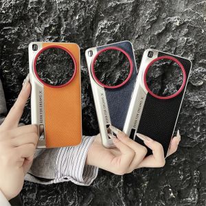 Case for Xiaomi 14 Ultra Xiaomi 13 Ultra Xiaomi 12s Ultra Camera Shape Phone Case Hard Cover Skin-friendly Leather Electroplated Frame Camera Metal Lens Ring Anti-drop Shockproof Protective Case