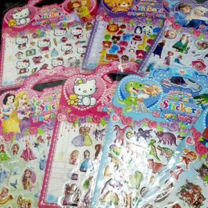 (🇸🇬 Local seller) 3D Children Kids Stickers Kids Goodie Bag Puffy Sticker 3D Puffy Bubble Stickers Cute stickers