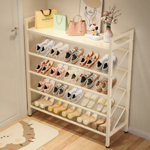 ชั้นรองเท้า ตะข่ายระบายอากาศ ชั้นวางรองเท้าแบบโครงเหล็ก ทนทาน ชั้นวางรองเท้า DIY และประกอบได้ง่าย